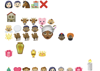 Juleevangeliet med emojis