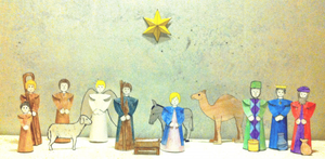 Klip en julekrybbe